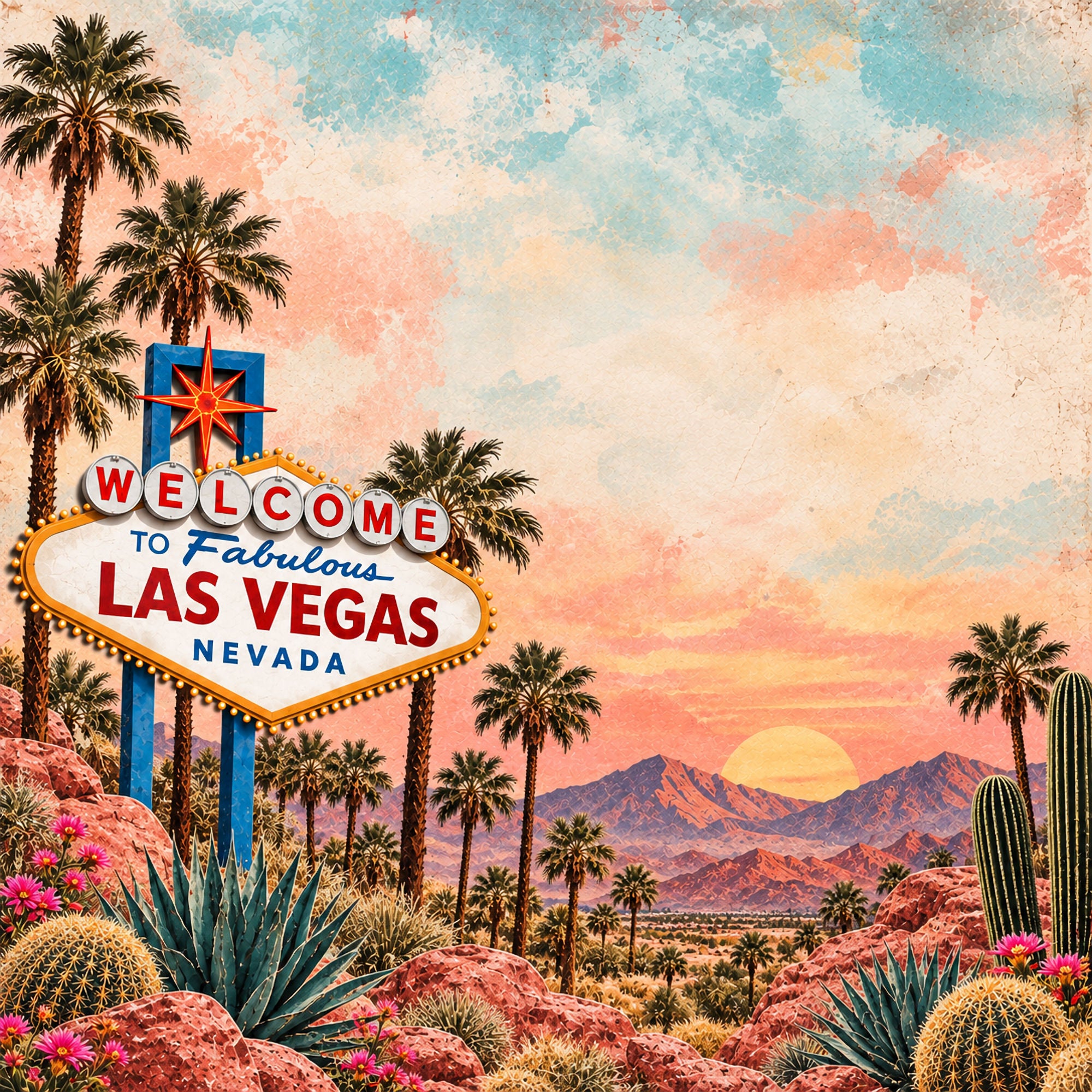 Just Fun Collection Welcome to Las Vegas 12 x 12 Double-Sided Scrapbook Paper by SSC Designs