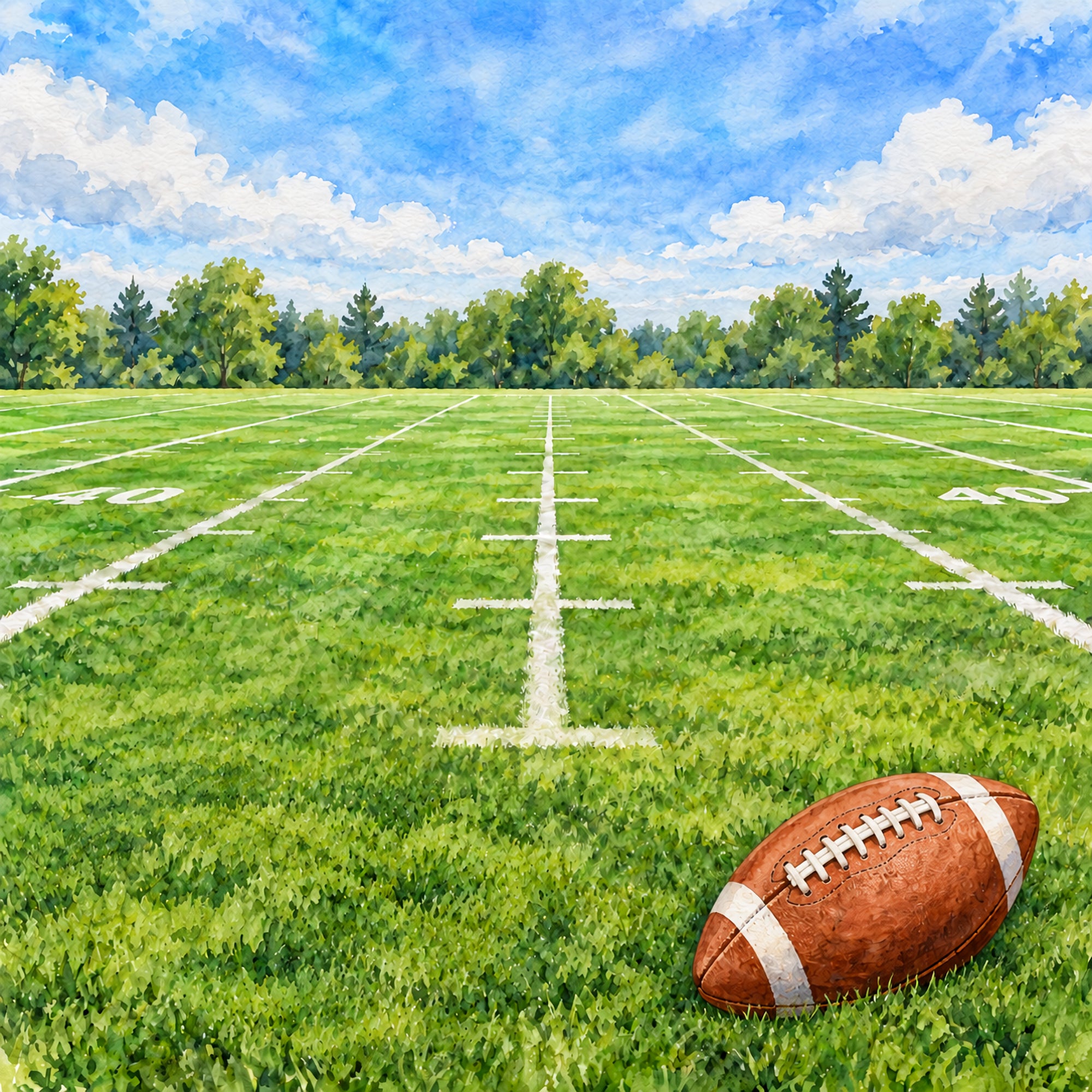 Flag Football 12 x 12 Double-Sided Scrapbook Paper by SSC Designs