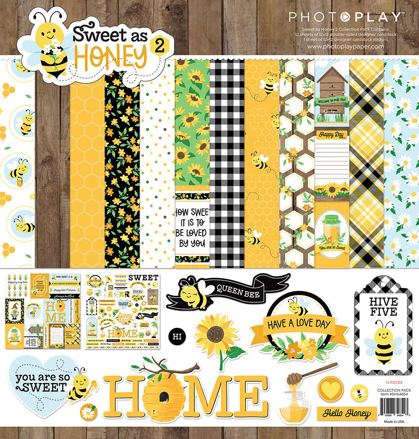 Sweet as Honey 2 Collection 12 x 12 Double-Sided Scrapbook Collection Kit by Photo Play Paper