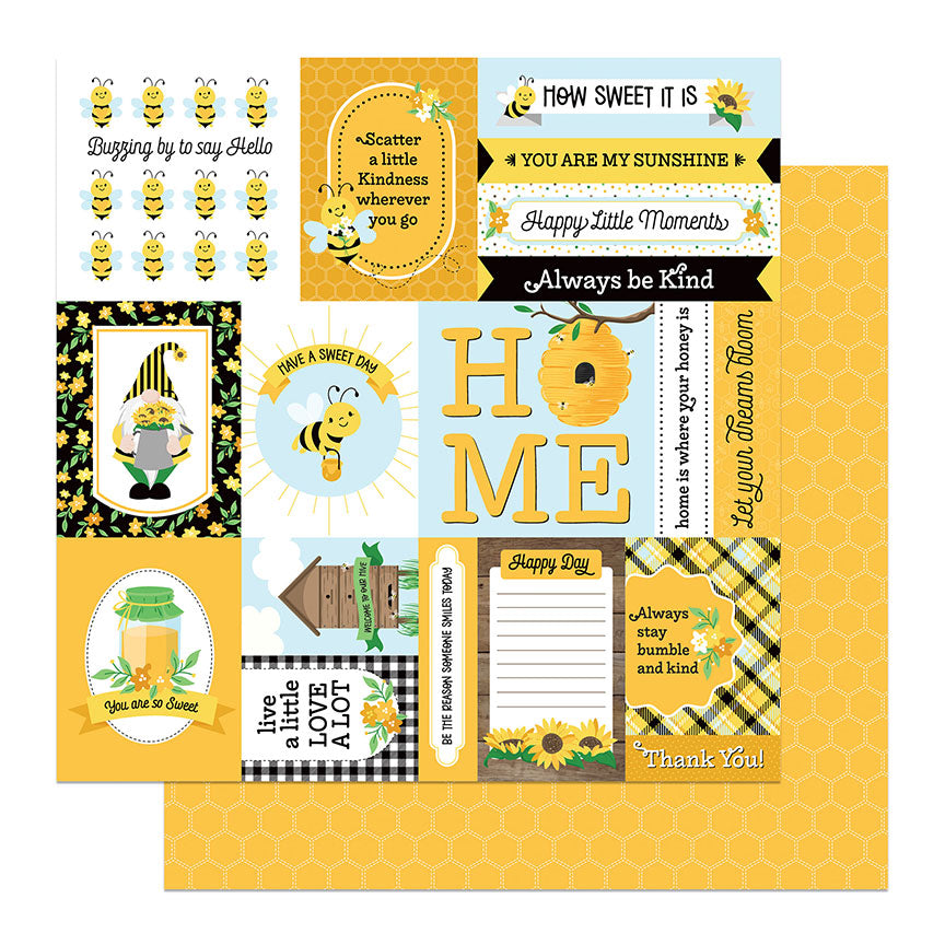 Sweet as Honey 2 Collection How Sweet 12 x 12 Double-Sided Scrapbook Paper by Photo Play Paper