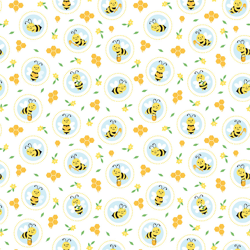 Sweet as Honey 2 Collection Bees Knees 12 x 12 Double-Sided Scrapbook Paper by Photo Play Paper
