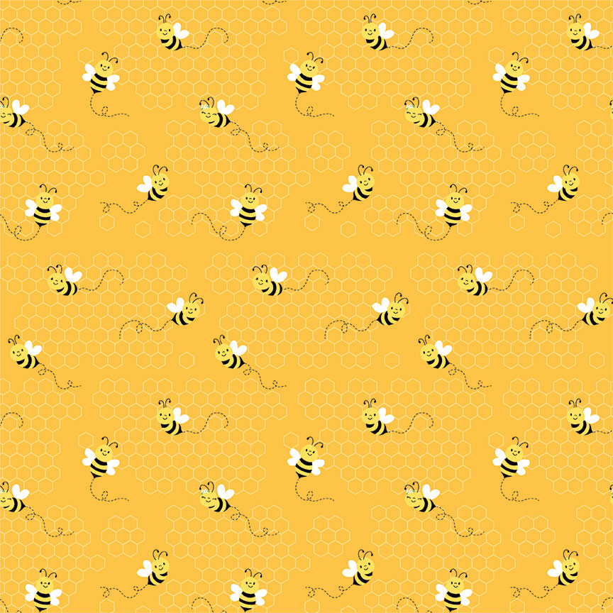 Sweet as Honey 2 Collection Honeycomb Bees 12 x 12 Double-Sided Scrapbook Paper by Photo Play Paper