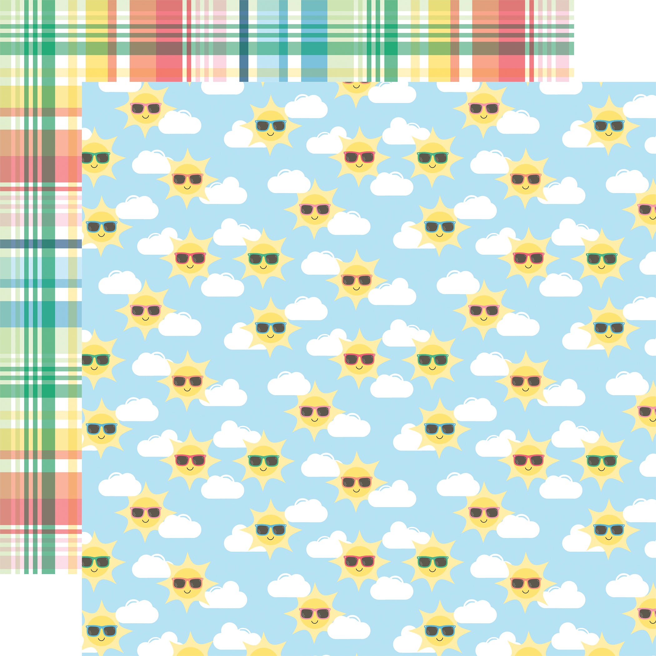 Sun Kissed Scrapbook Paper & Sticker Collection Kit by Echo Park Paper - 13 Pieces