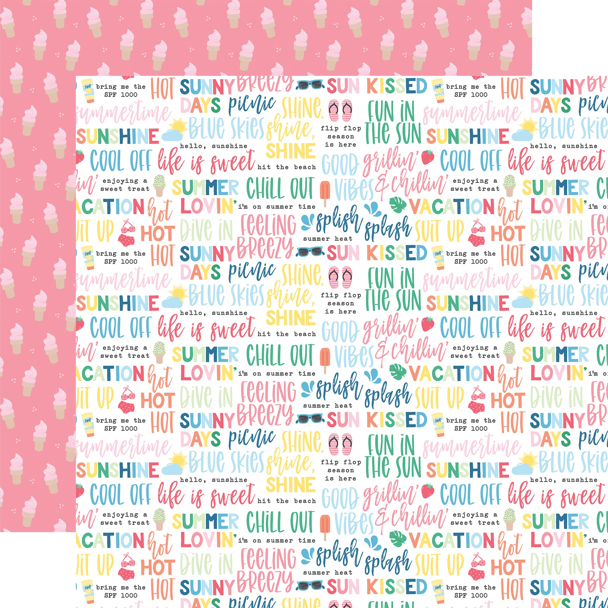 Sun Kissed Scrapbook Paper & Sticker Collection Kit by Echo Park Paper - 13 Pieces