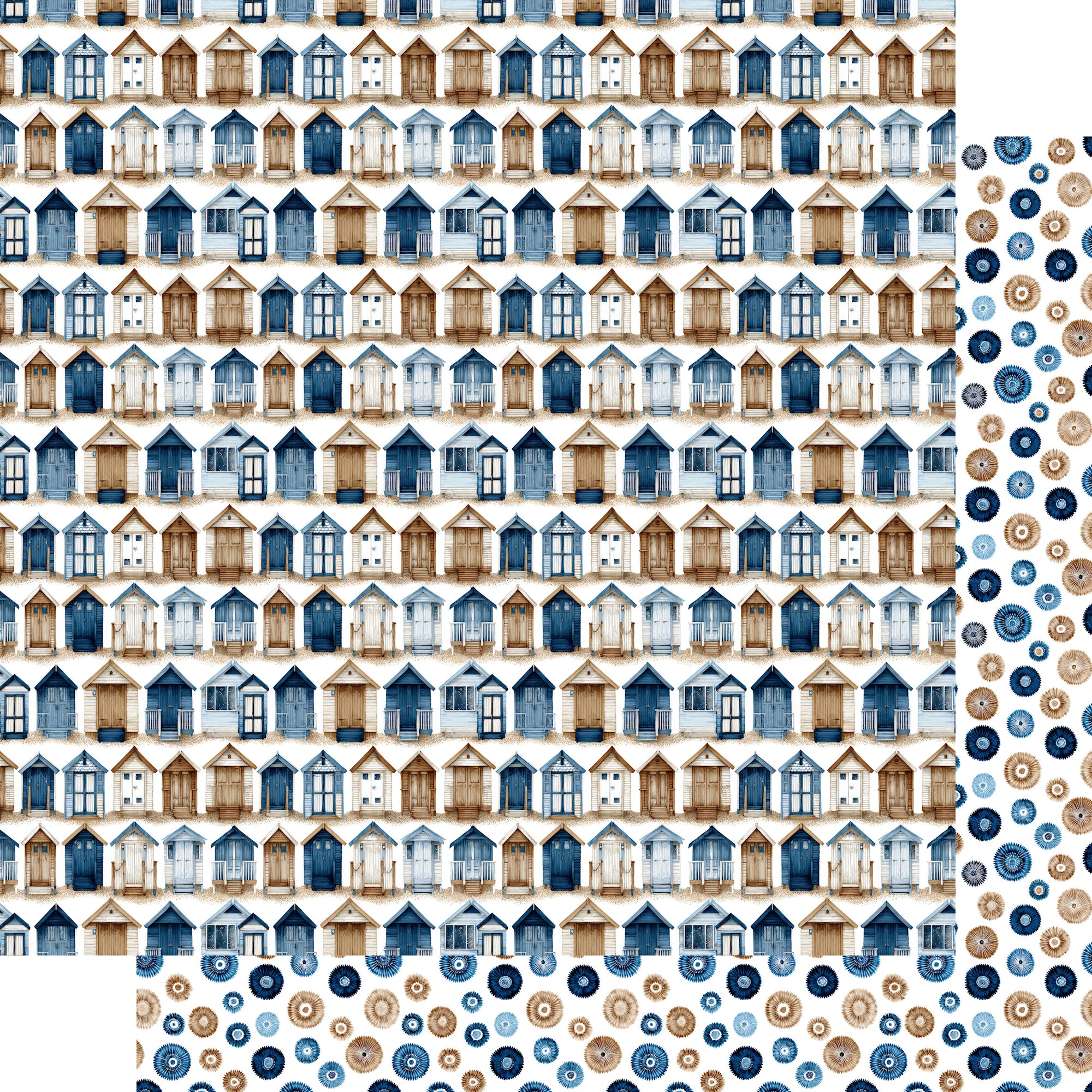 Saltwater Shores Collection Coastal Escape 12 x 12 Double-Sided Scrapbook Paper by SSC Designs