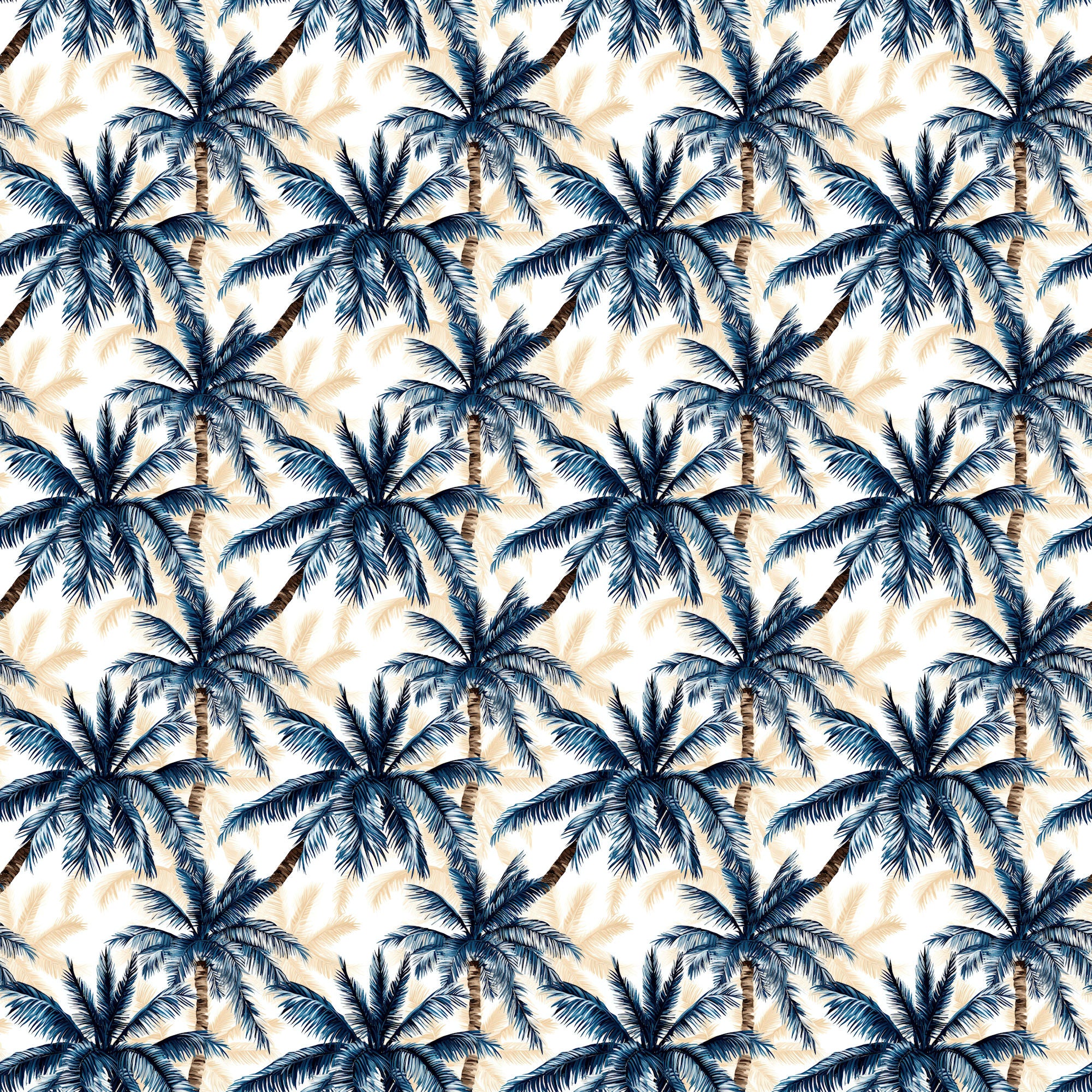 Saltwater Shores Collection Palm Serenity 12 x 12 Double-Sided Scrapbook Paper by SSC Designs