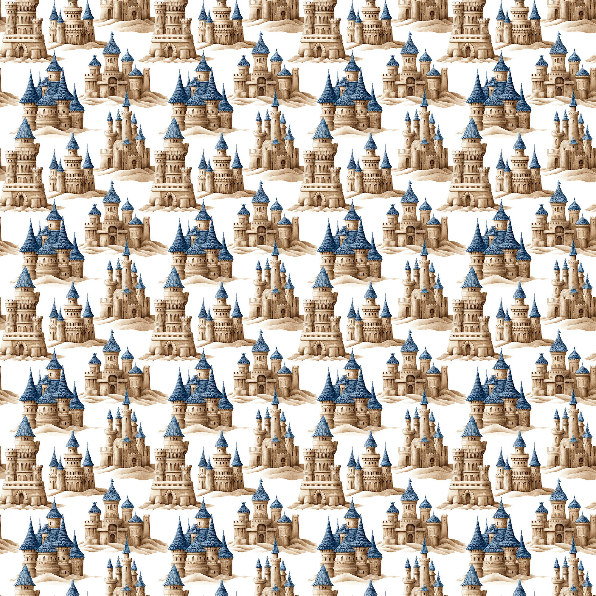 Saltwater Shores Collection Seaside Collections 12 x 12 Double-Sided Scrapbook Paper by SSC Designs