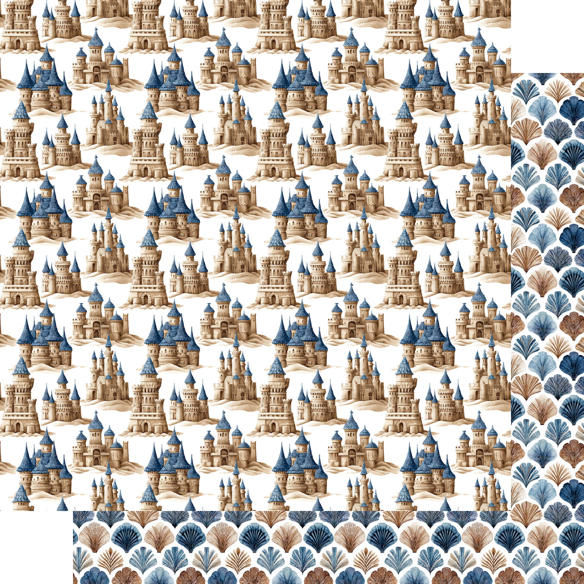 Saltwater Shores 12 x 12 Scrapbook Paper & Embellishment Kit by SSC Designs