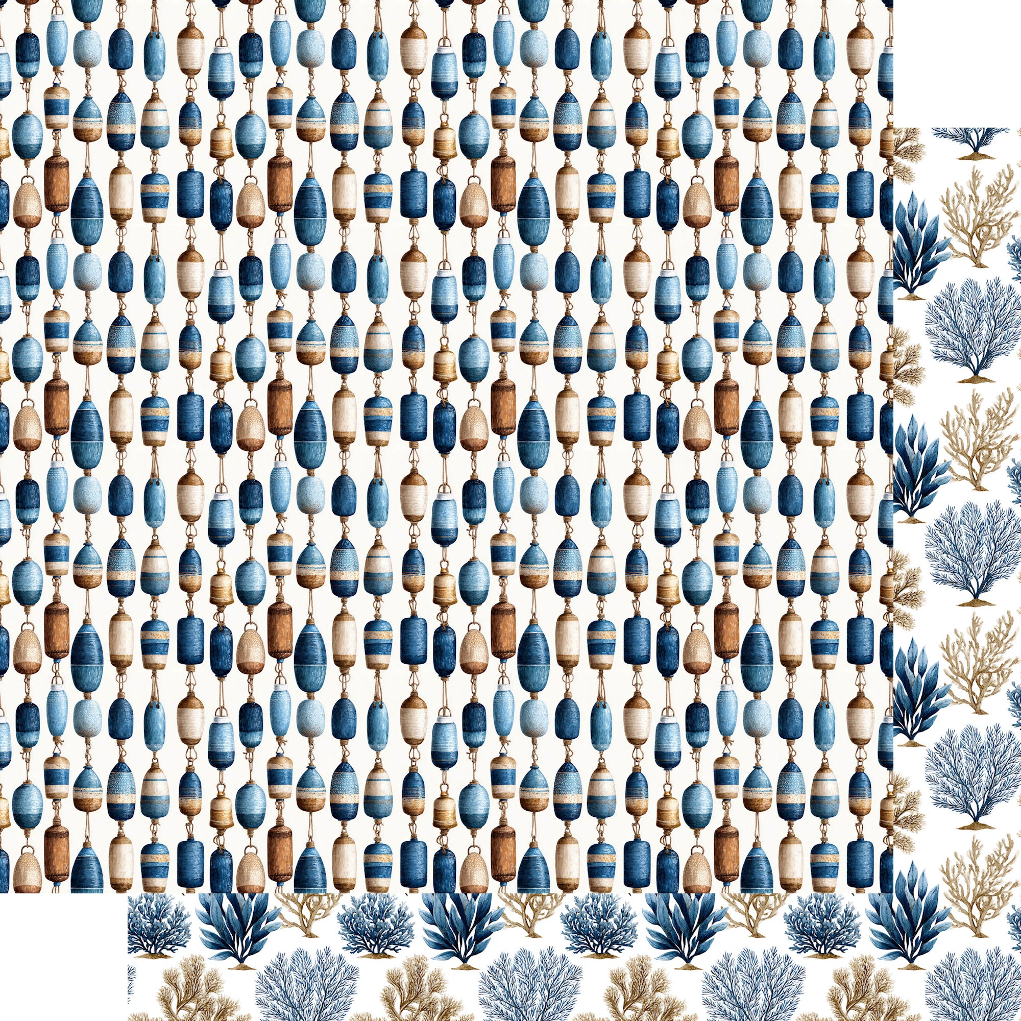 Saltwater Shores 12 x 12 Scrapbook Paper & Embellishment Kit by SSC Designs