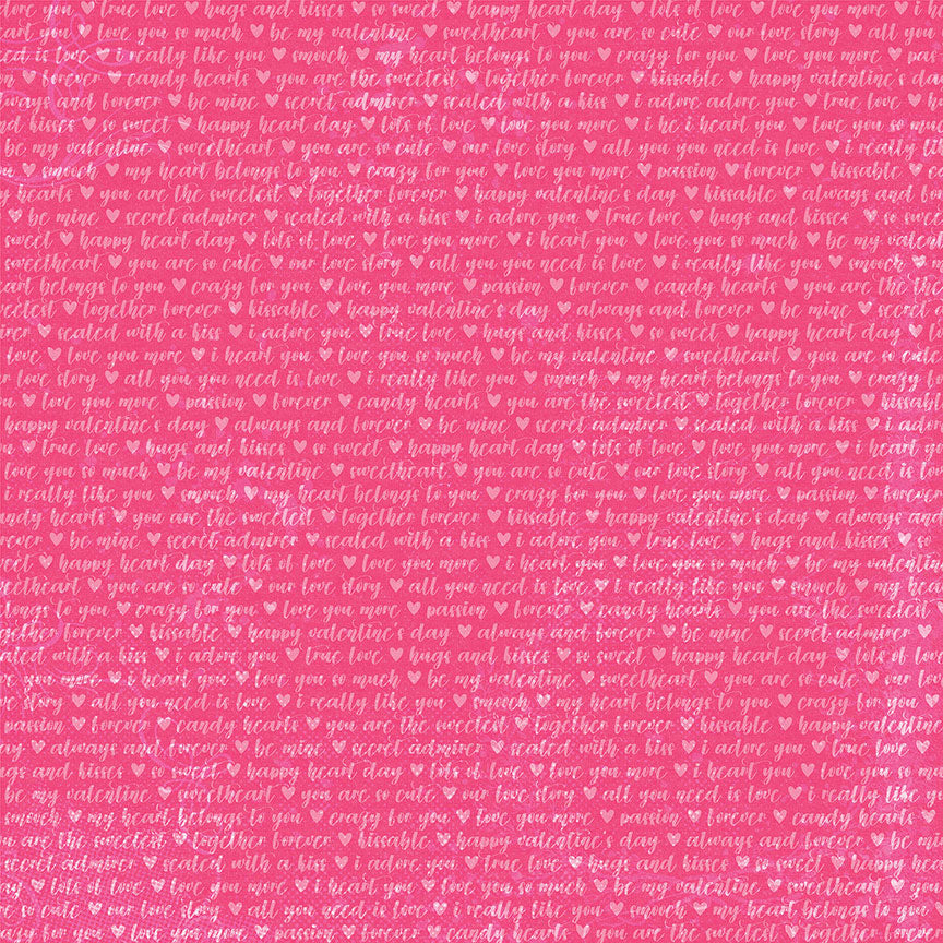 Smitten Collection Date Night 12 x 12 Double-Sided Scrapbook Paper by Photo Play