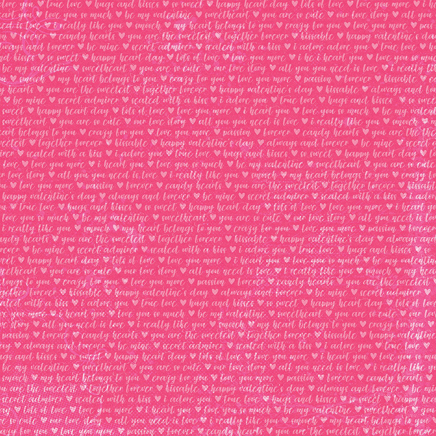Smitten Collection Date Night 12 x 12 Double-Sided Scrapbook Paper by Photo Play