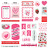 Smitten Collection 4x8 Scrapbook Ephemera by Photo Play
