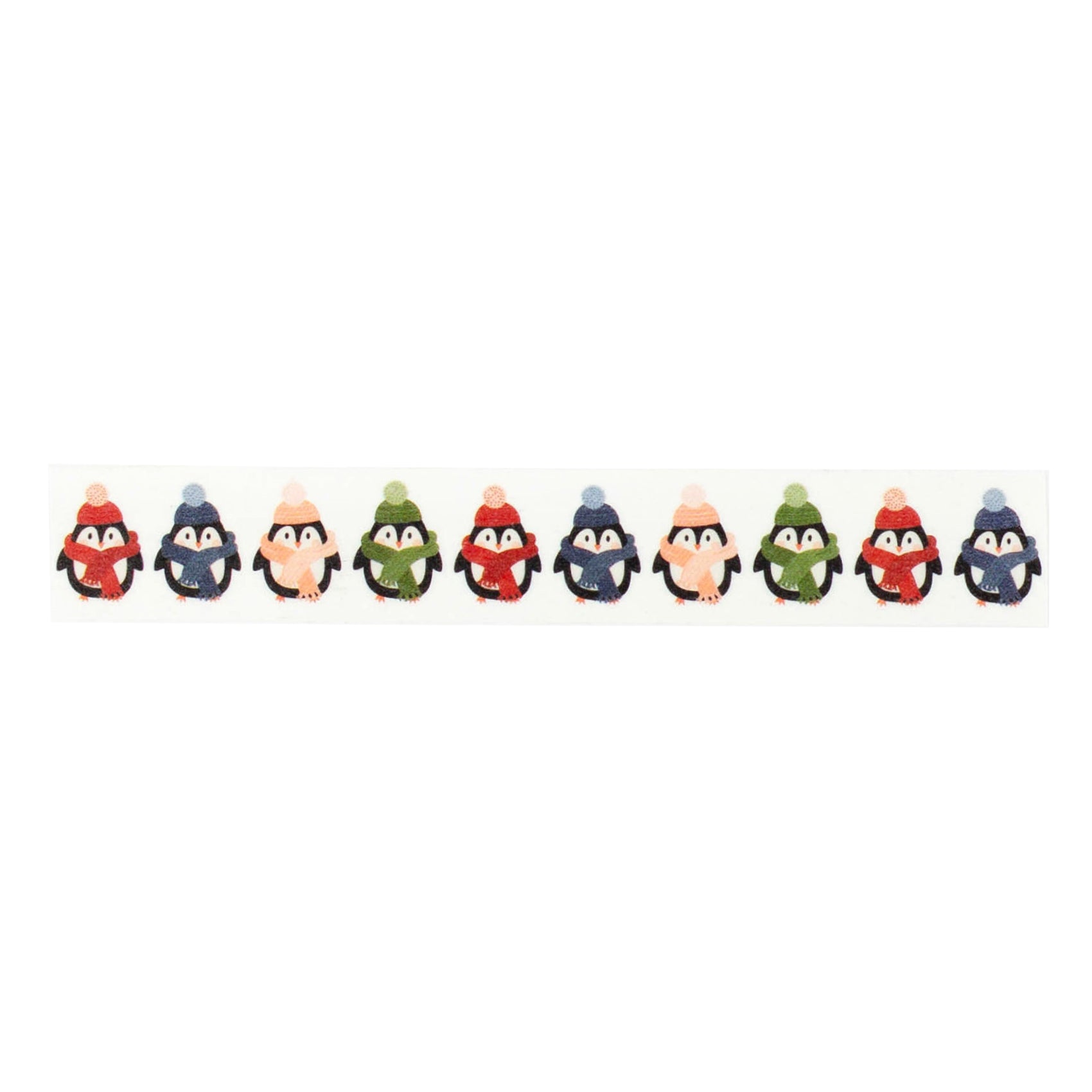 Chilling With My Snowmies Bundled Up Penguins Decorative Washi Tape by Echo Park Paper - 30 Feet