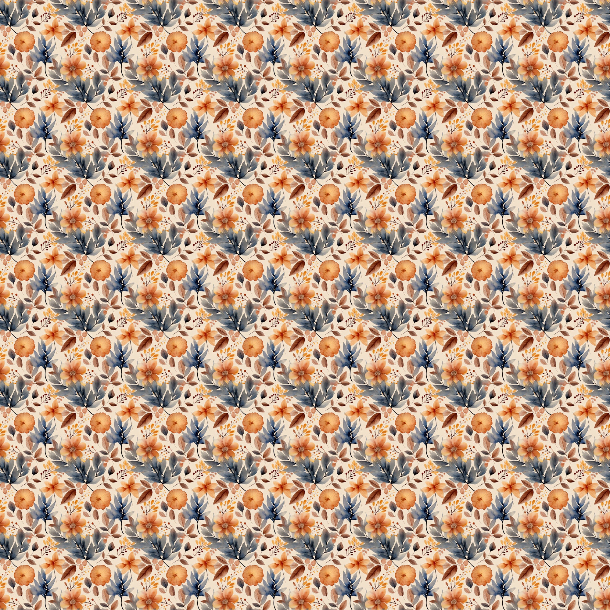 Fall Blessings Collection Beautiful Bouquet 12 x 12 Double-Sided Scrapbook Paper by SSC Designs