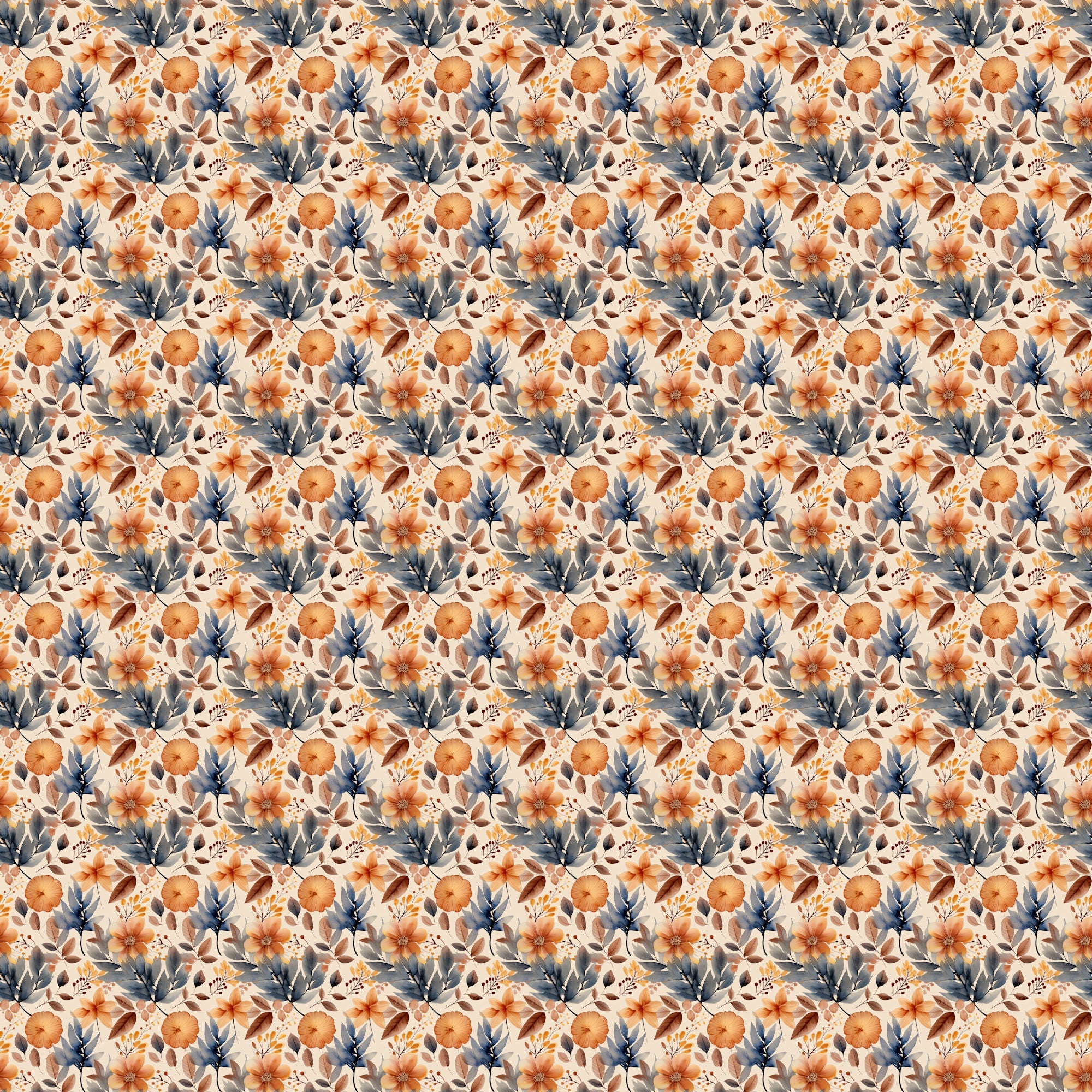 Fall Blessings Collection Beautiful Bouquet 12 x 12 Double-Sided Scrapbook Paper by SSC Designs