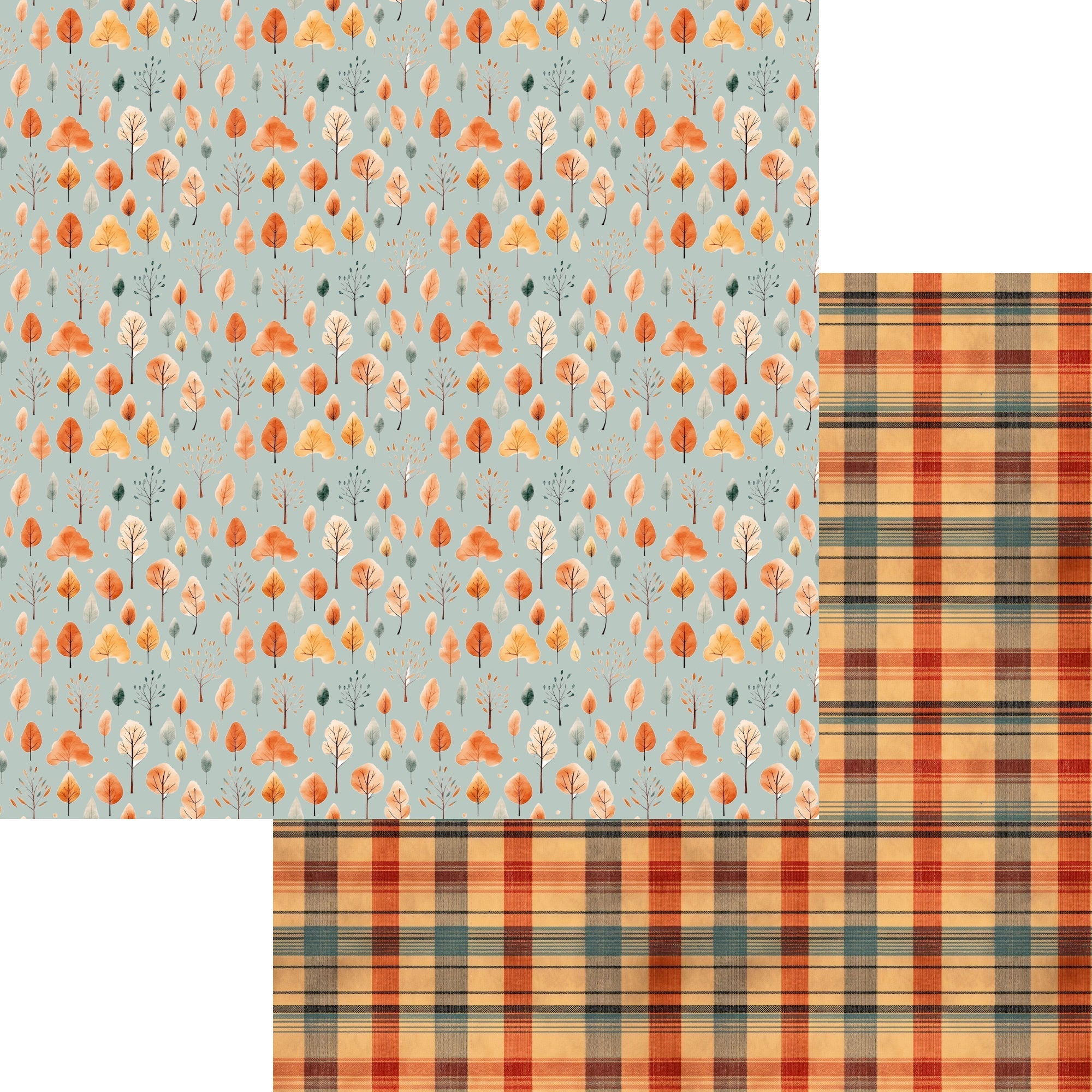 Fall Blessings Collection Fall All Around 12 x 12 Double-Sided Scrapbook Paper by SSC Designs - 15 Pack