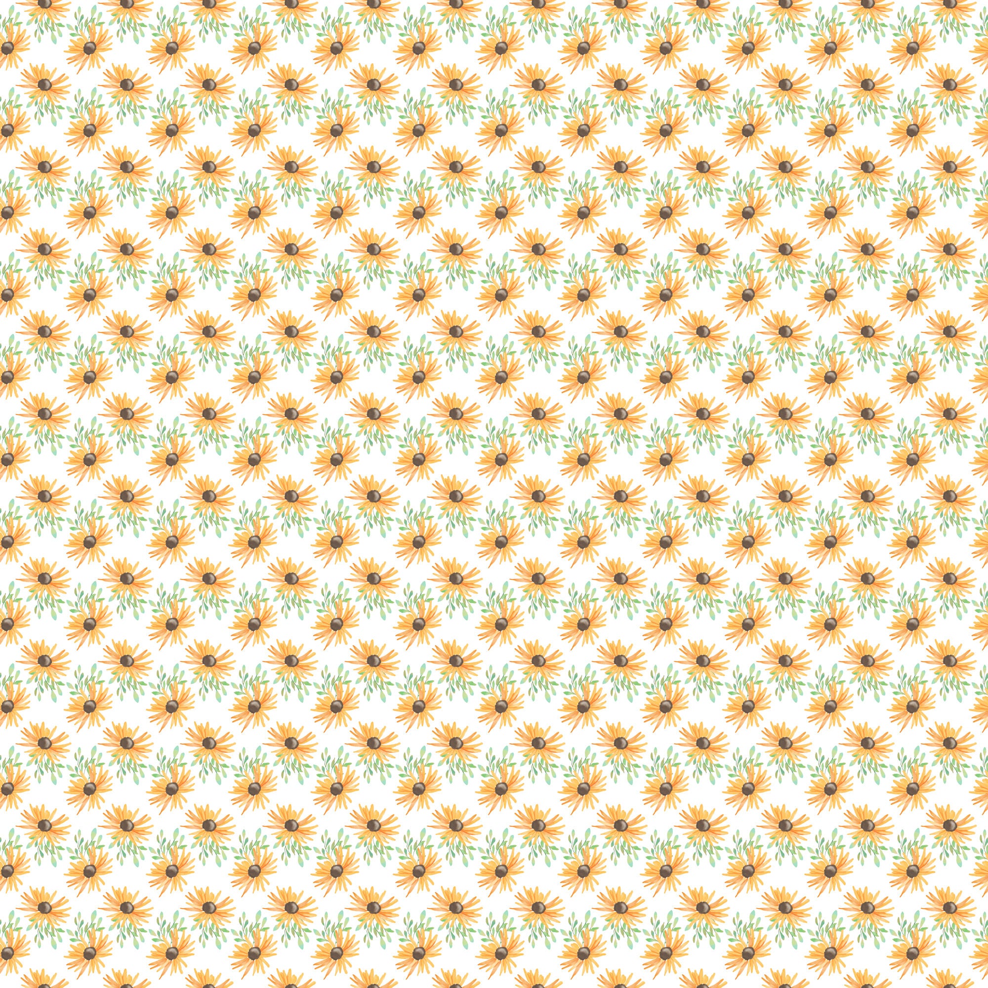 Fall Blessings Collection Sunflower Wheel 12 x 12 Double-Sided Scrapbook Paper by SSC Designs