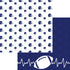 Sports Beat Collection Football Heartbeat 12 x 12 Double-Sided Scrapbook Paper by SSC Designs