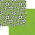Sports Beat Collection Soccer Balls 12 x 12 Double-Sided Scrapbook Paper by SSC Designs