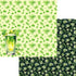 St. Patrick's Day Collection Shamrock Forest 12 x 12 Double-Sided Scrapbook Paper by SSC Designs