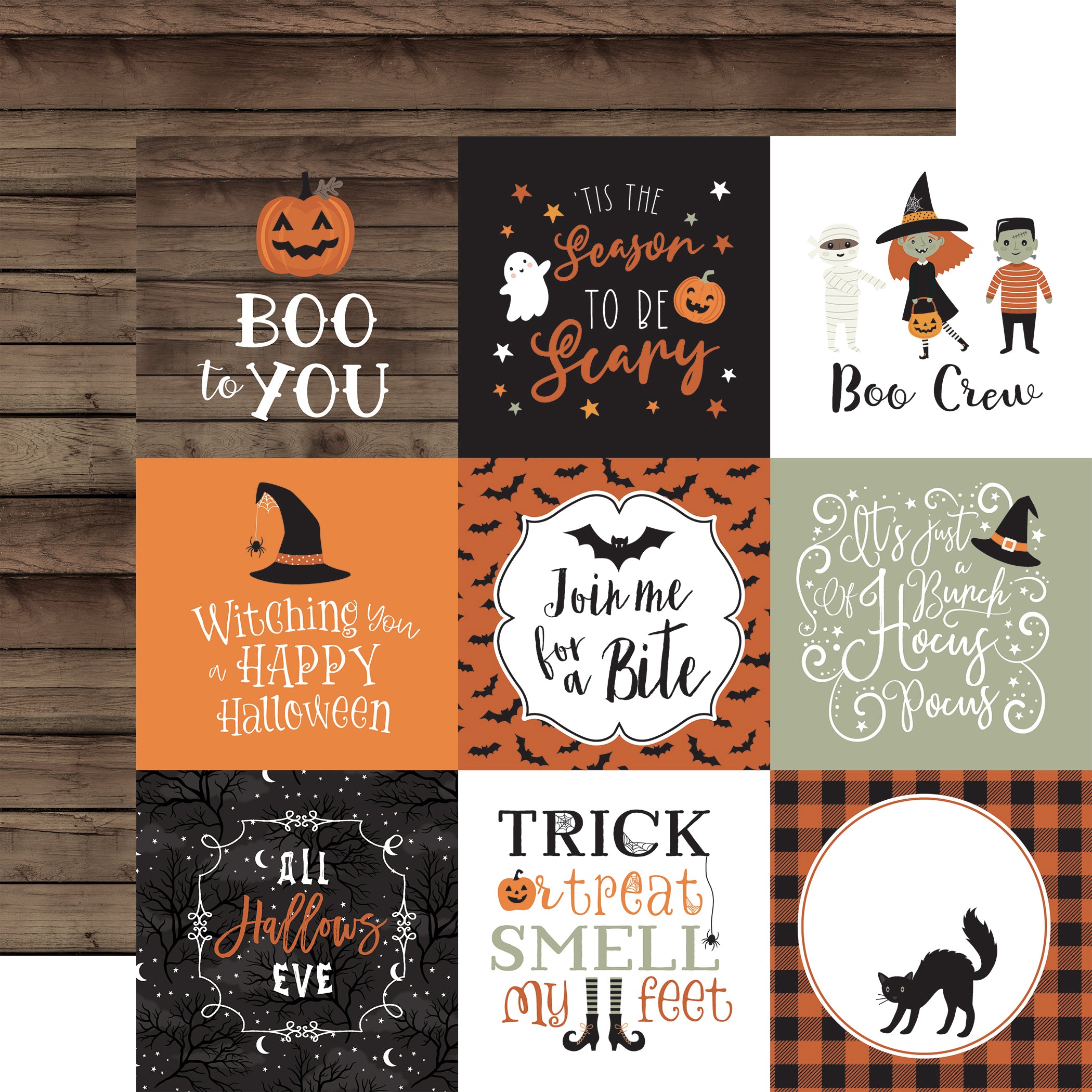 Spooky Collection Scrapbook Paper & Sticker Collection Kit by Echo Park Paper - 13 Pieces