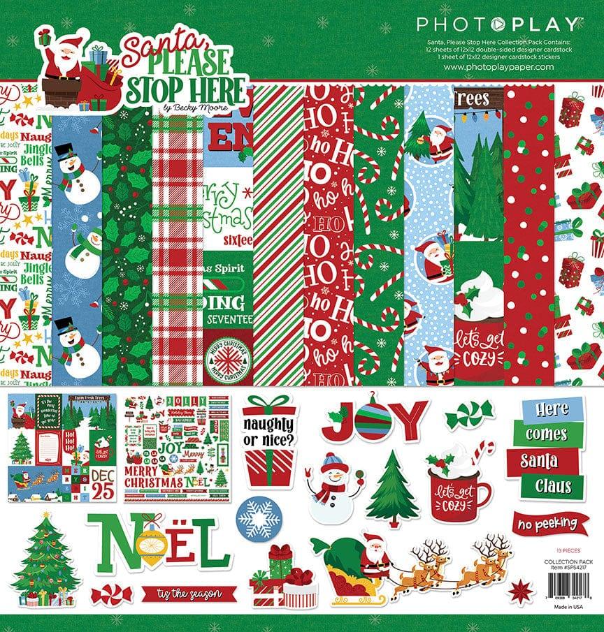 Santa, Please Stop Here Collection 12 x 12 Scrapbook Collection Kit by Photo Play Paper