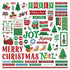 Santa, Please Stop Here Collection 12 x 12 Scrapbook Sticker Sheet by Photo Play Paper
