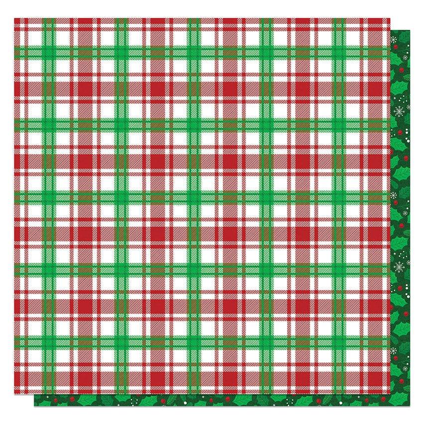 Santa, Please Stop Here Collection All That Jingles 12 x 12 Double-Sided Scrapbook Paper by Photo Play Paper