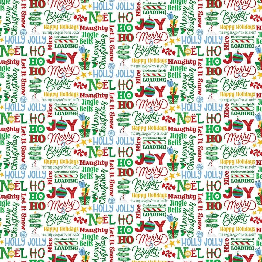 Santa, Please Stop Here Collection Christmas Countdown 12 x 12 Double-Sided Scrapbook Paper by Photo Play Paper - Scrapbook Supply Companies