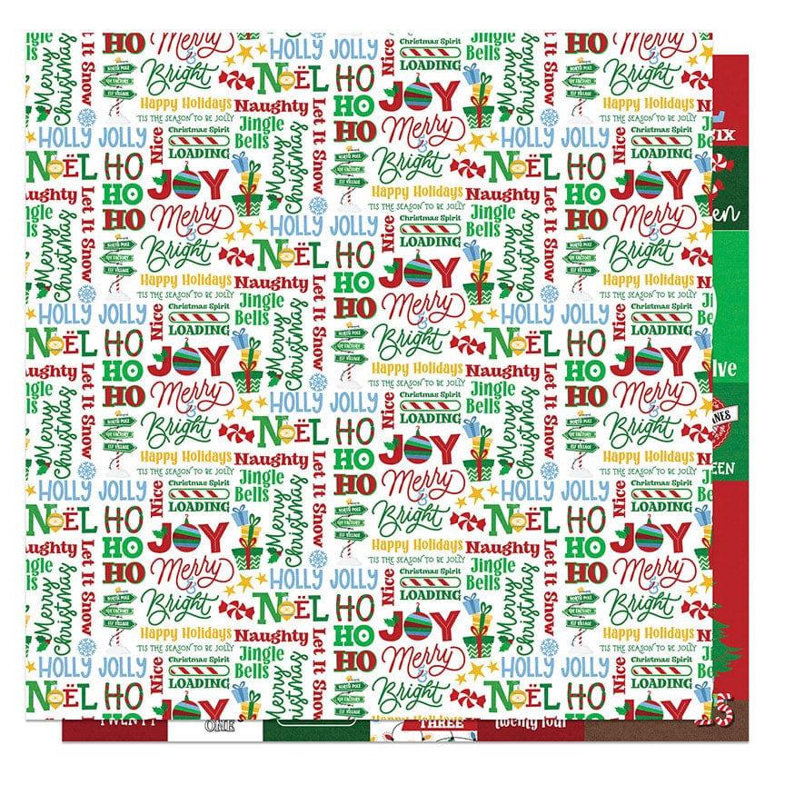 Santa, Please Stop Here Collection Christmas Countdown 12 x 12 Double-Sided Scrapbook Paper by Photo Play Paper