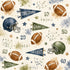 Sports Collection Football 12 x 12 Double-Sided Scrapbook Paper by SSC Designs