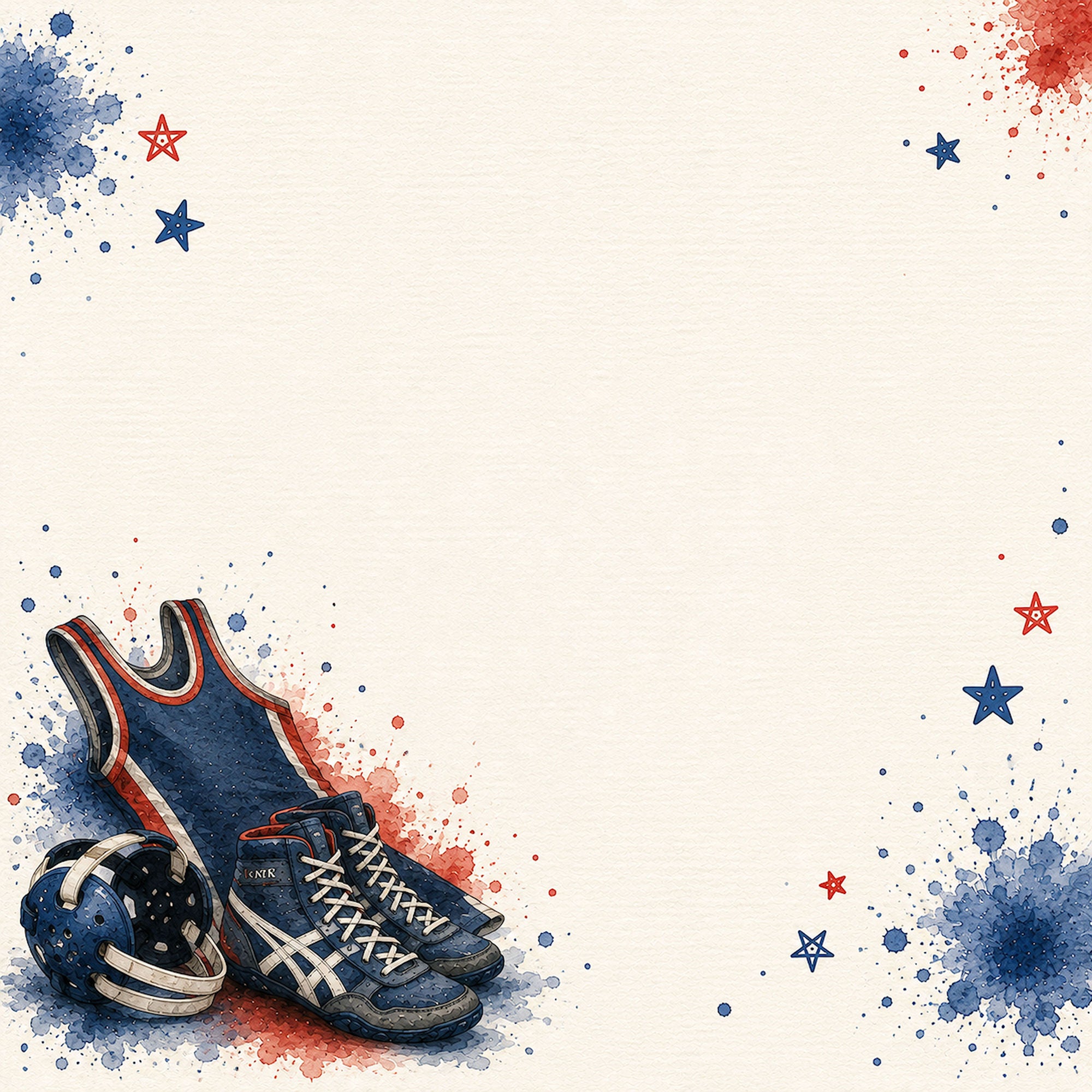 Sports Collection Wrestling 12 x 12 Double-Sided Scrapbook Paper by SSC Designs