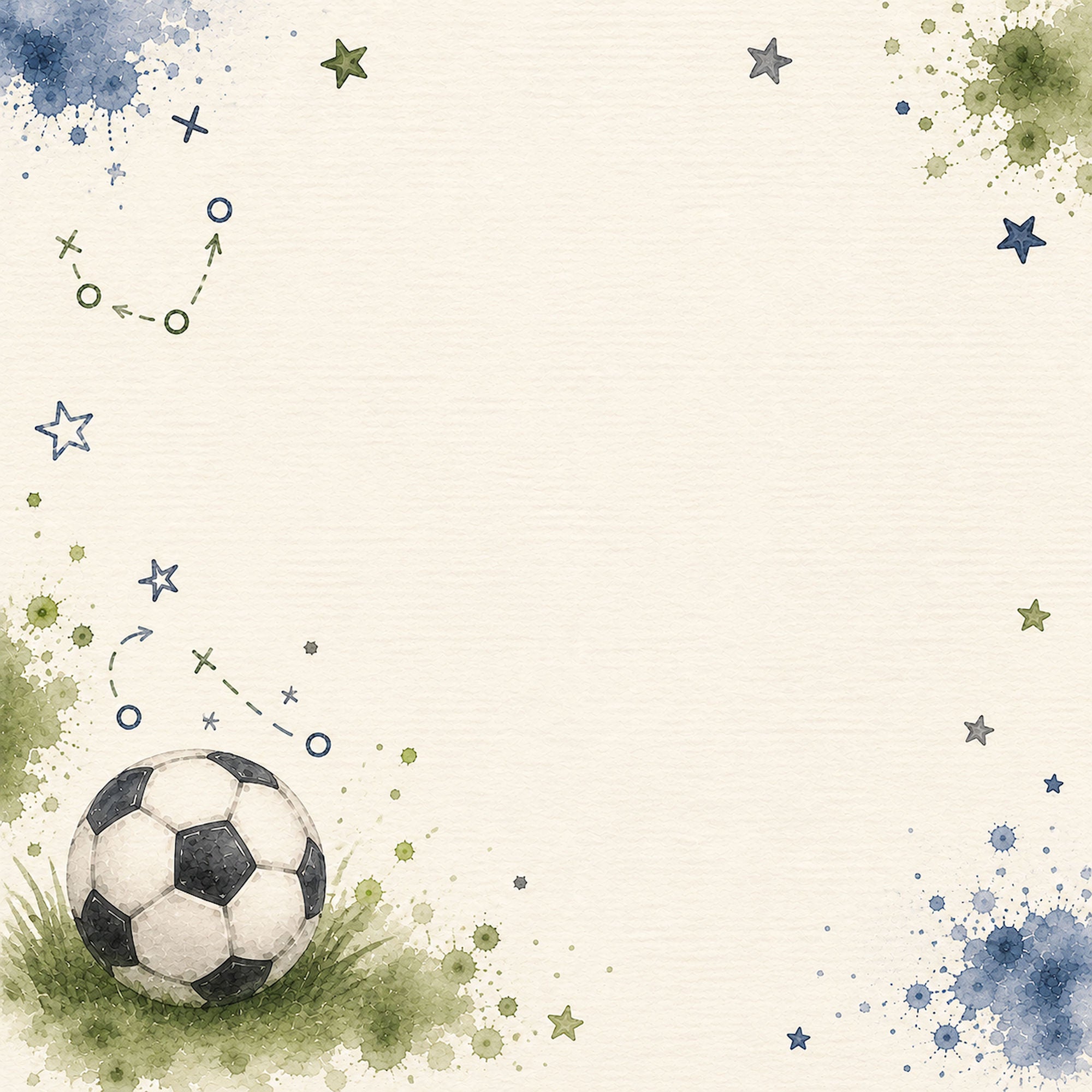 Sports Collection Soccer 12 x 12 Double-Sided Scrapbook Paper by SSC Designs
