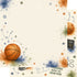 Sports Collection Basketball 12 x 12 Double-Sided Scrapbook Paper by SSC Designs