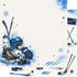 Sports Collection Hockey 12 x 12 Double-Sided Scrapbook Paper by SSC Designs