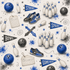 Sports Collection Bowling 12 x 12 Double-Sided Scrapbook Paper by SSC Designs