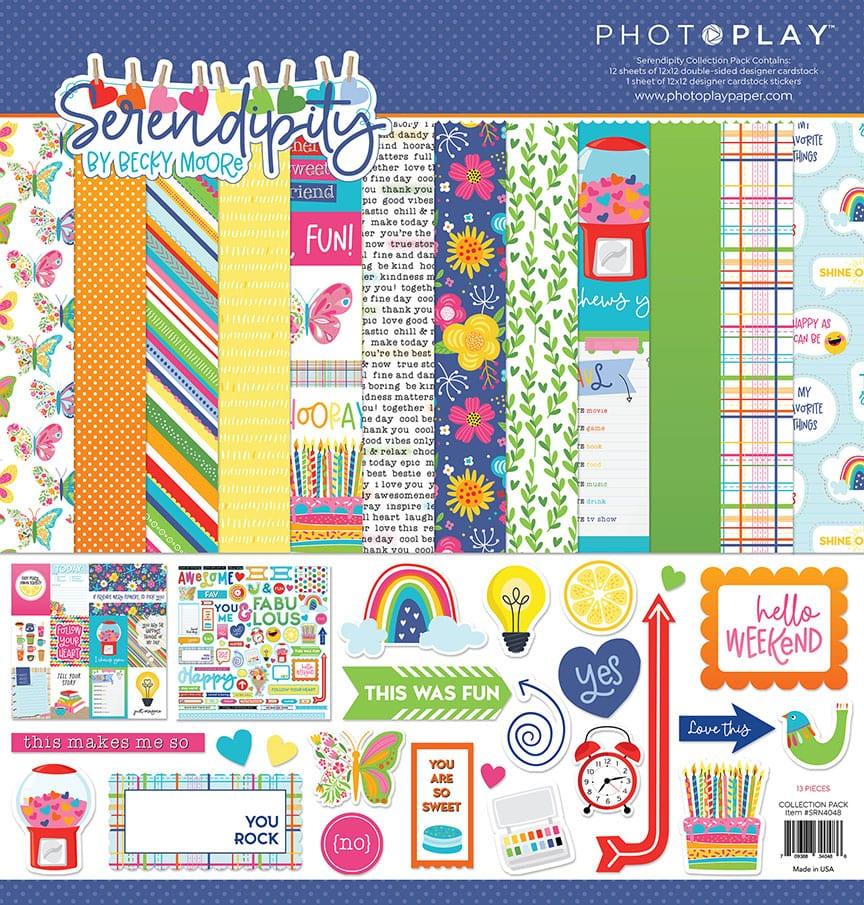 Serendipity Collection 12 x 12 Scrapbook Collection Kit by Photo Play Paper