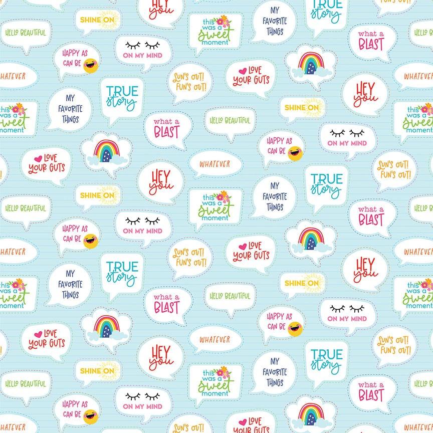 Serendipity Collection Choose Happy 12 x 12 Double-Sided Scrapbook Paper by Photo Play Paper - Scrapbook Supply Companies