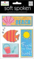 A Day At The Beach Soft Spoken 5 x 8 Scrapbook Embellishment by MAMBI