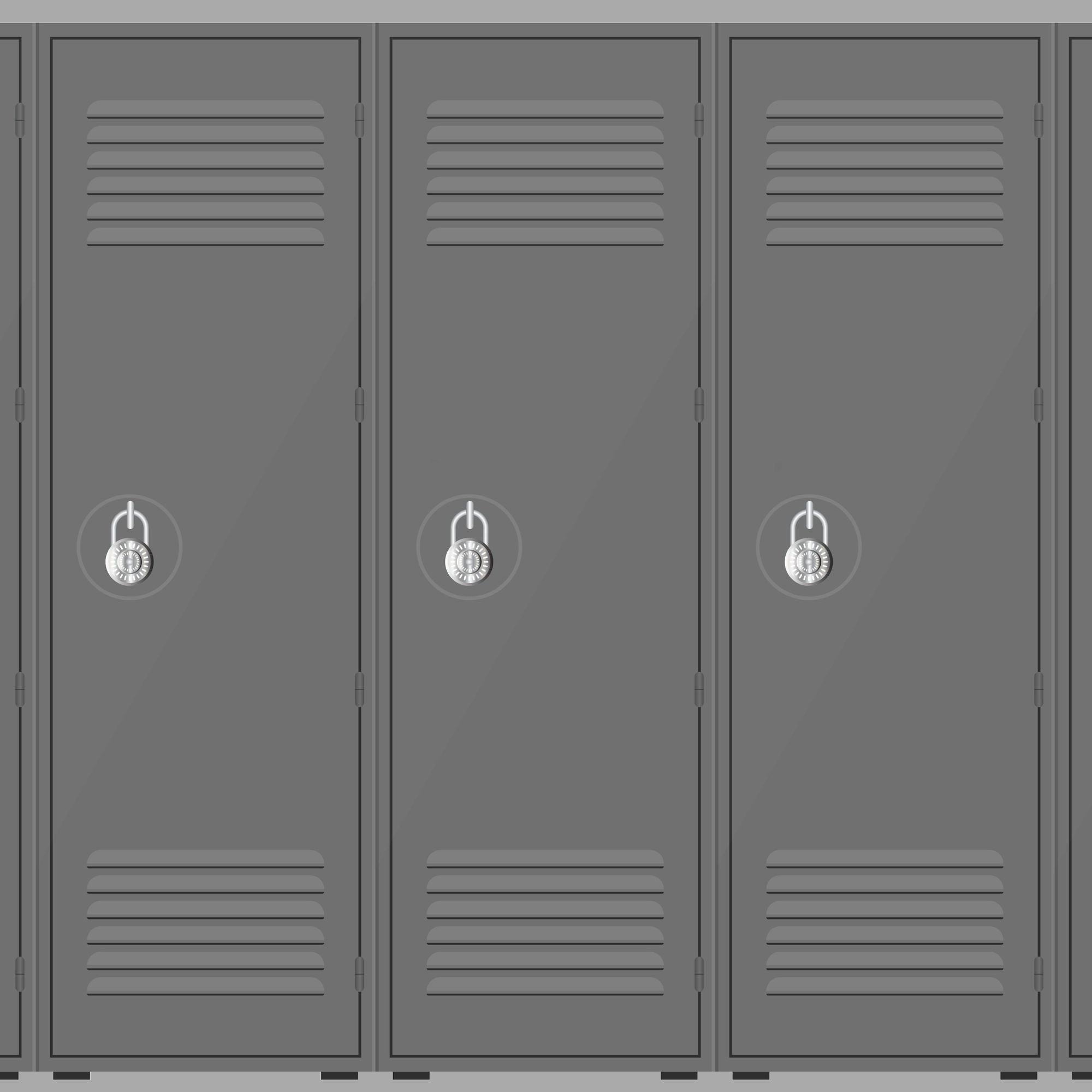 High School Collection Lockers 12 x 12 Double-Sided Scrapbook Paper by SSC Designs
