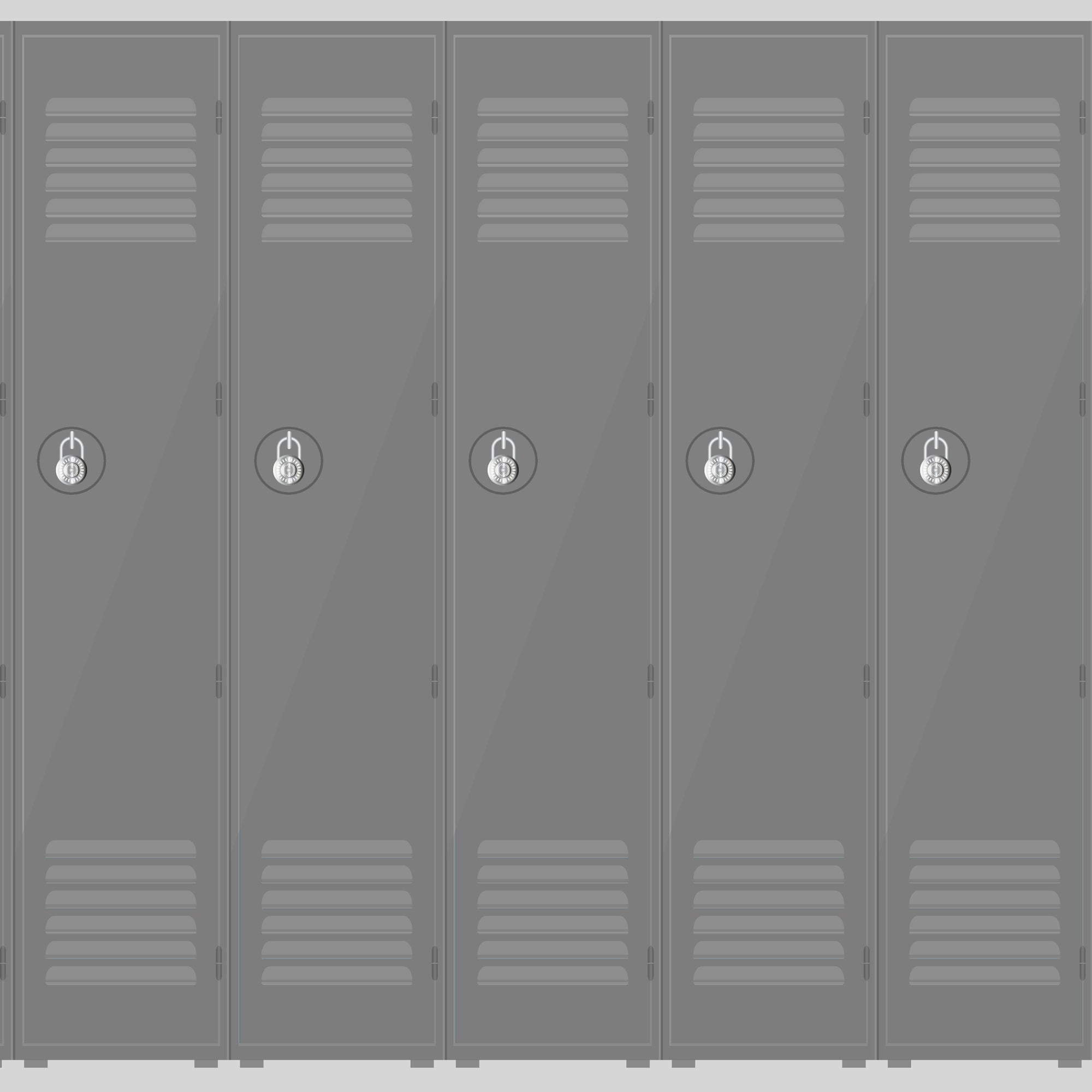 High School Collection Lockers 12 x 12 Double-Sided Scrapbook Paper by SSC Designs