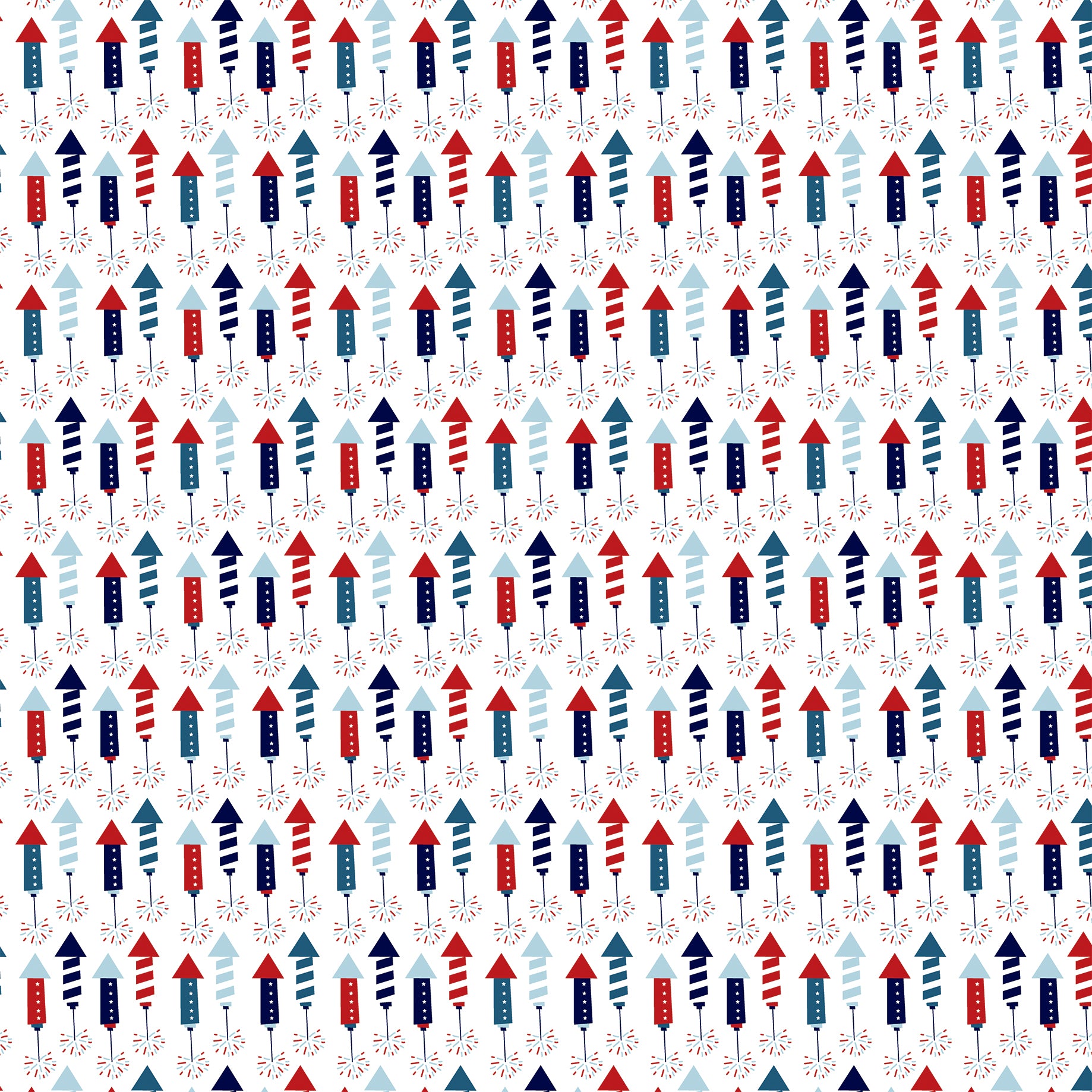 Stars and Stripes Forever Collection Sky Rocket Show 12 x 12 Double-Sided Scrapbook Paper by Echo Park Paper