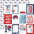 Stars and Stripes Forever Collection 3 x 4 Journaling Cards 12 x 12 Double-Sided Scrapbook Paper by Echo Park Paper