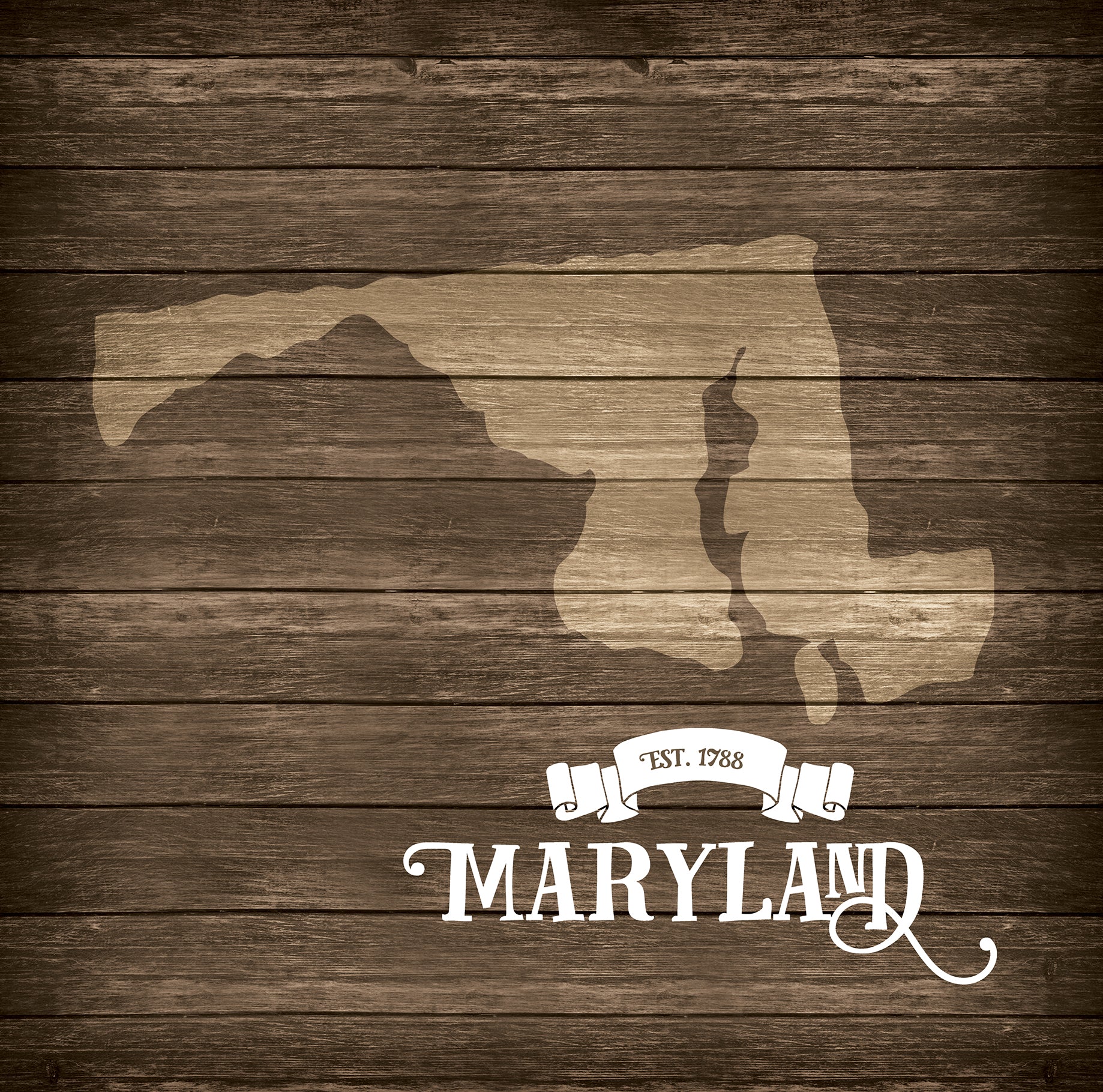 Stateside Collection Maryland 12 x 12 Double-Sided Scrapbook Paper by Eco Park Paper