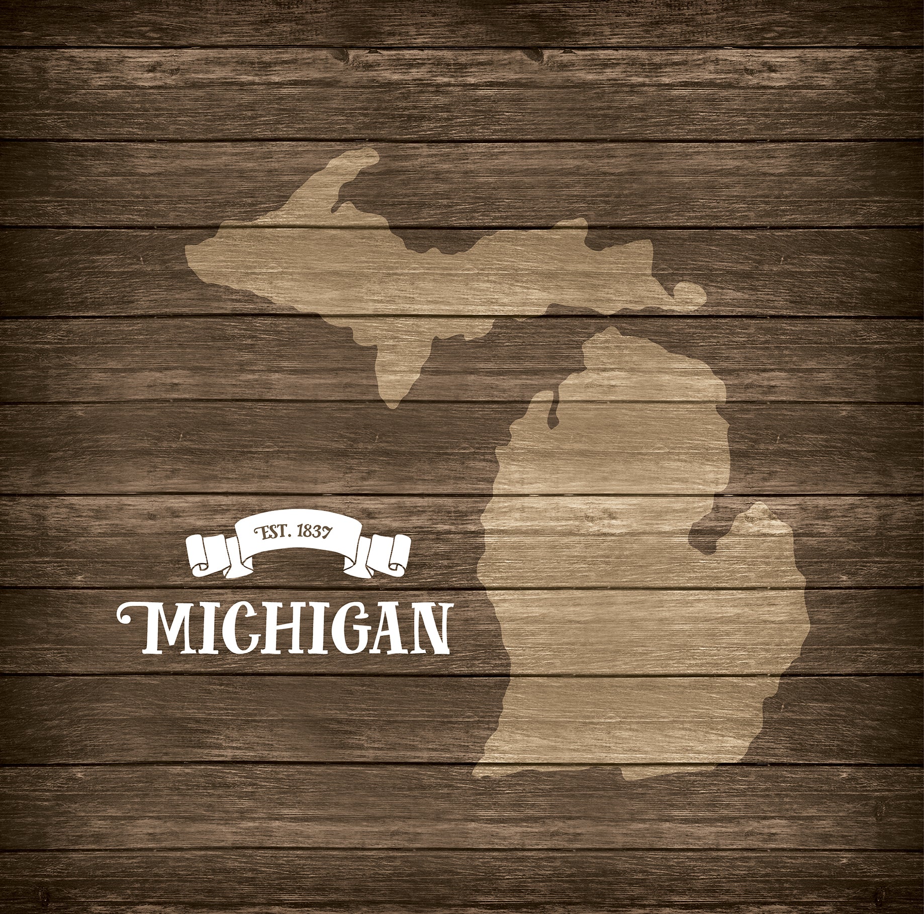 Stateside Collection Michigan 12 x 12 Double-Sided Scrapbook Paper by Eco Park Paper