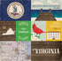 Stateside Collection Virginia 12 x 12 Double-Sided Scrapbook Paper by Eco Park Paper