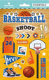 Essentials Collection Basketball 5 x 7 Foiled Scrapbook Embellishment by Paper House Productions