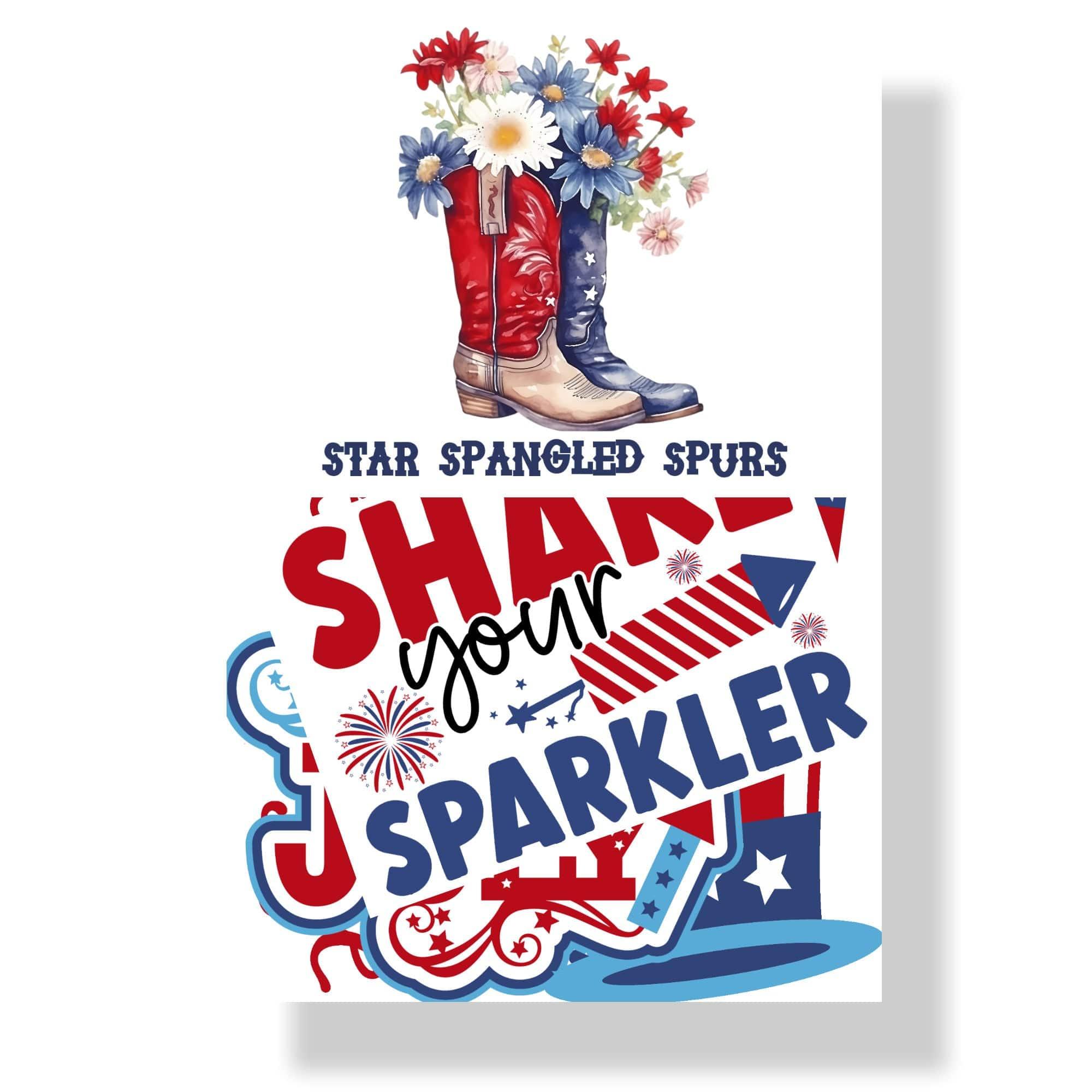 Star Spangled Spurs Collection Laser Cut Ephemera Embellishments by SSC Designs