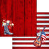 Star Spangled Spurs Collection Patriotic Party 12 x 12 Double-Sided Scrapbook Paper by SSC Designs - Scrapbook Supply Companies