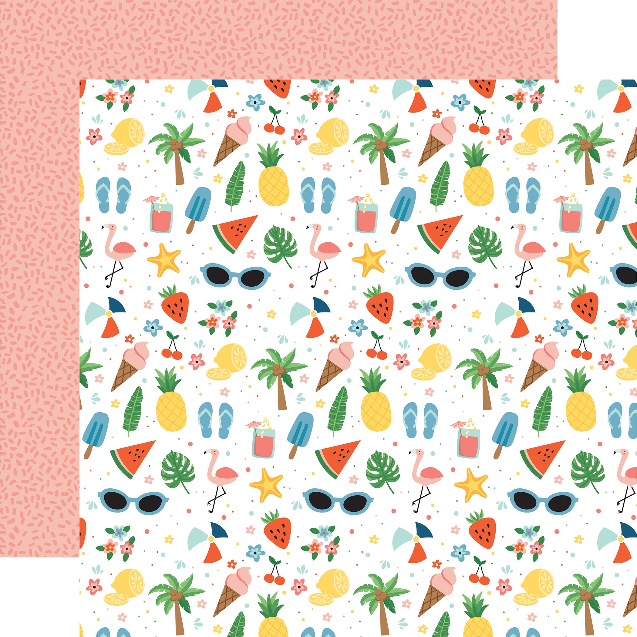 Summertime Scrapbook Paper & Sticker Collection Kit by Echo Park Paper - 13 Pieces